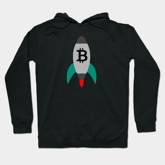 Bitcoin to the moon Hoodie by Cryptolife